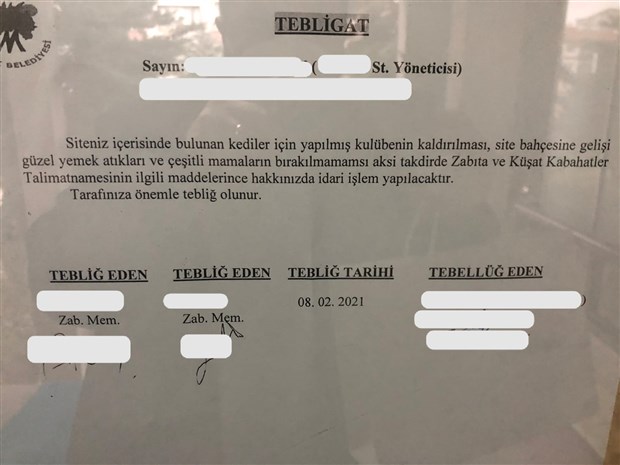 akp li belediyeden kedi kulubelerini kaldirin tebligati1