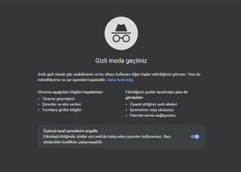 google gizli mod