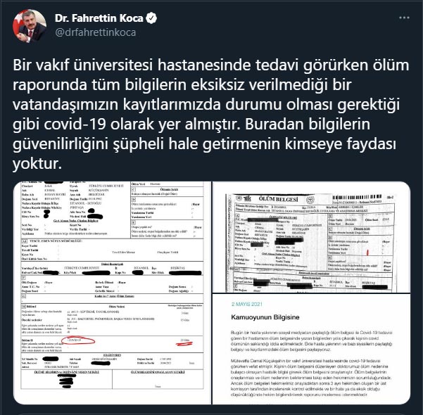 cemal kucuksahin fahrettin koca twit