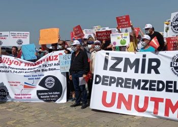 izmir depremzede eylem