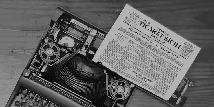 ticaret sicili gazetesi daktilo