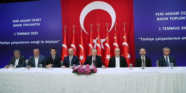 erdogan asgari ucret 01 07 2022