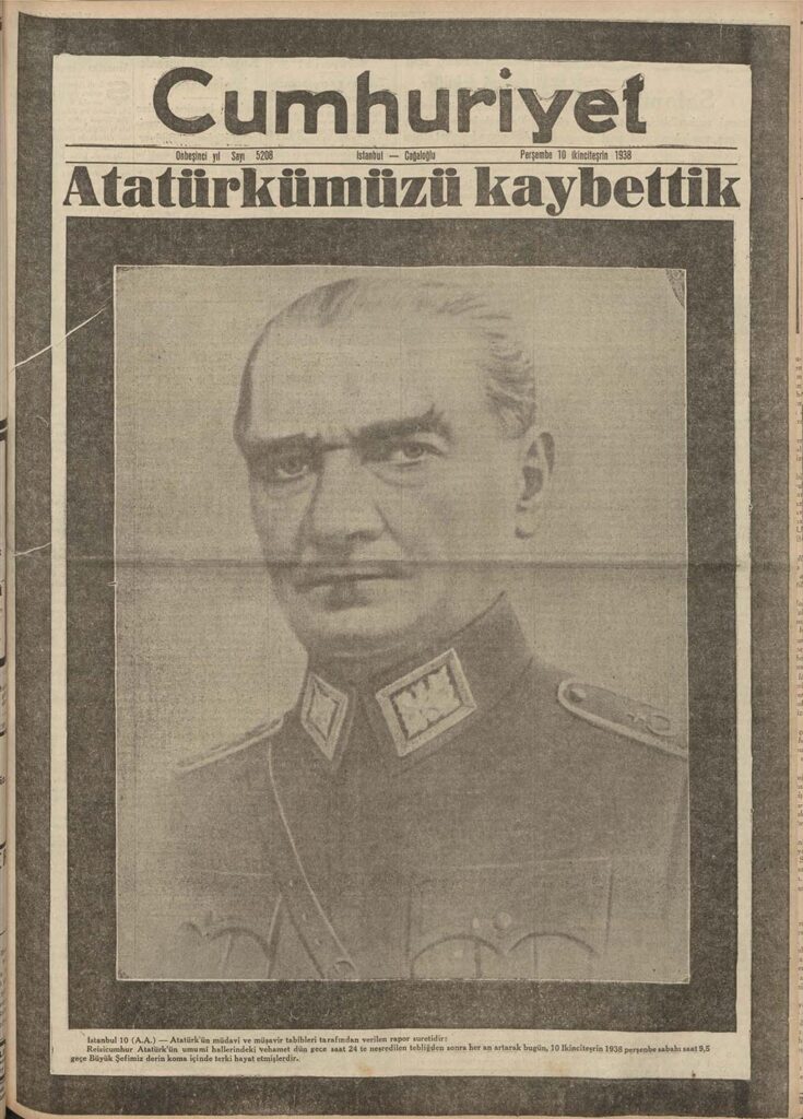 11 11 1938 cumhuriyet
