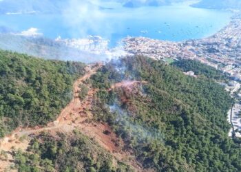 Marmaris’teki orman yangını kontrol altına alındı