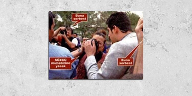 Sözcü muhabirine şiddet