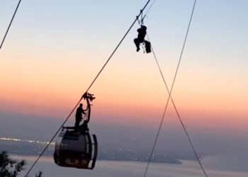 Tünektepe teleferik kazası kurtarma çalışmaları