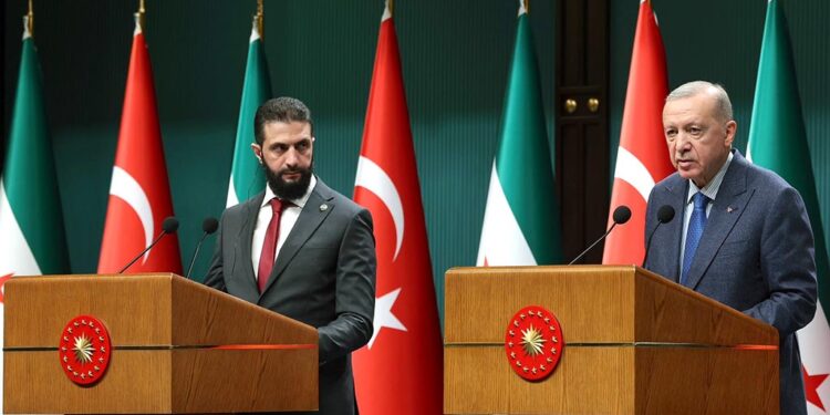 El Şara, ikinci dış ziyaretini Ankara’ya yaptı