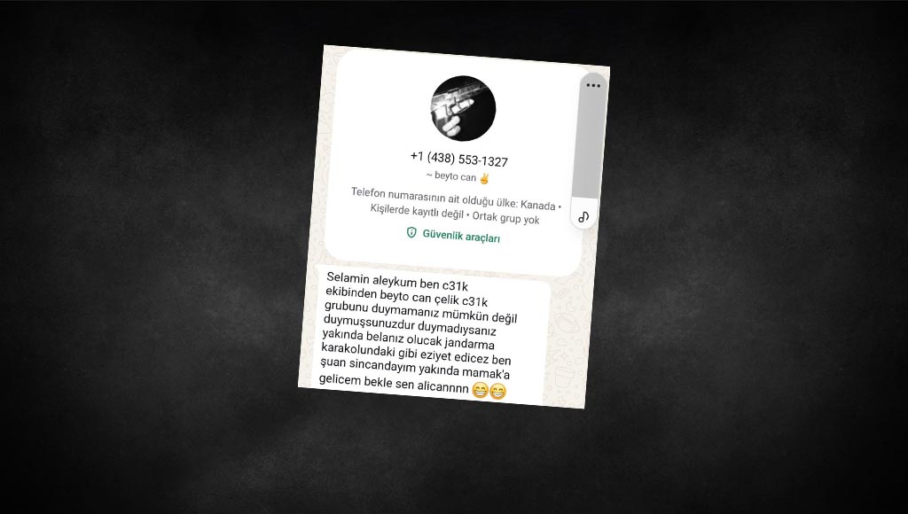 Gazeteci Alican Uludağ’a tehdit Gazeteci Alican Uludağ’a tehdit